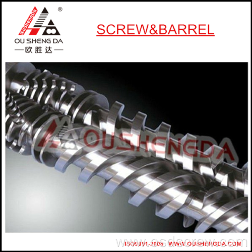 parallel twin screw barrel/Modular twin screw and barrel mixhead design